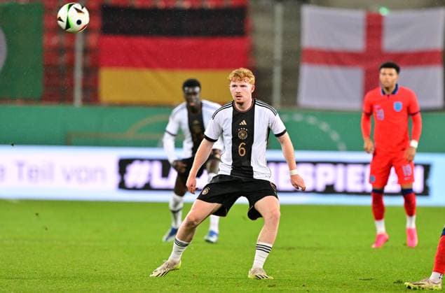 20 11 2023 Soccer German national football team national team U20 juniors DFB international match Germany gg England xwoxzix Robert Wagner 6, Germany