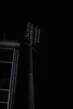 SC Freiburg 1 FC Köln Football Google Pixel Womens Bundesliga 2023 2024, Matchday 8, SC Freiburg 1 FC Köln, Dreisamstadion Floodlight defective, but the match was kicked off anyway