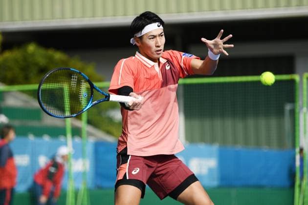 Yosuke Watanuki (JPN), NOVEMBER 21, 2023 - Tennis : Men s Singles 1st Round match during Yokohama Keio Challenger International Tennis Tournament 2023 at Keio University hiyoshi campus mamushidani tennis court in Kanagawa, Japan. Noxthirdxpartyxsales  (236262661)