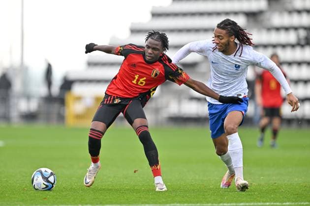 Football, U20, Belgium - France