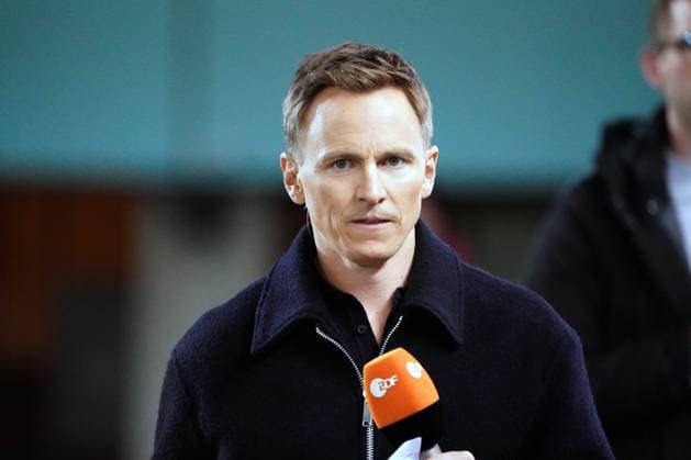 National team, football, friendly match, international match, Austria Germany , 21 11 2023, Ernst Happel Stadium Vienna Jochen Breyer ZDF presenter Germany, action, single image