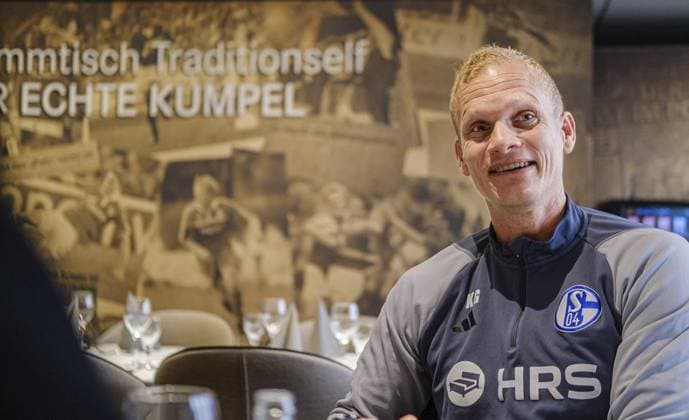 <p>Interview mit Schalke-Trainer Karel Geraerts am Dienstag, 21. November 2023 in Gelsenkirchen.¨ Deutschland NRW Gelsenkirchen Copyright: ChristophxWojtyczka
