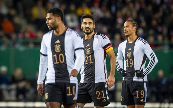 Vienna, Germany 21st Nov 2023 Serge Gnabry Germany Ilkay Gündogan Germany , Leroy Sane Germany Austria Germany 21 11 2023