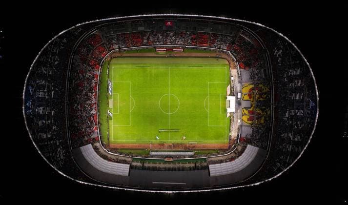 RECORD DATE NOT STATED CONCACAF NATIONS LEAGUE 2022-2023 Mexico vs Honduras CFV Aerial View during the game Mexican national team, Nationalteam (Mexico) vs Honduras, corresponding to the Quarterfinals second Leg of the Concacaf Nations League 2023-2024, at Azteca, on November 21, 2023. <br><br> Vista Aerea durante el partido Seleccion Nacional Mexicana (Mexico) vs Honduras, correspondiente a Cuartos de Final Vuelta de la Liga de Naciones de Concacaf 2023-2024, en el Estadio Azteca, el 21 de Noviembre de 2023. CIUDAD DE MEXICO CDMX MEXICO  Copyright: xMiguelxPontonx 20231121214536_CNL_CFV_MEX_HON_STADIUM203