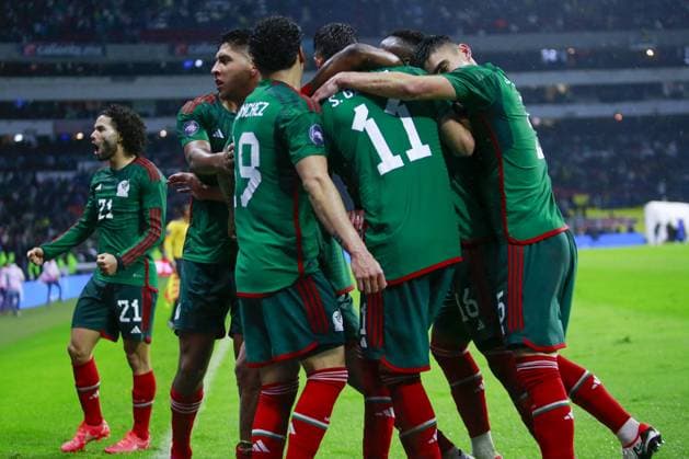 RECORD DATE NOT STATED CONCACAF NATIONS LEAGUE 2022-2023 Mexico vs Honduras CFV Edson Alvarez celebrates his goal 2-0 of Mexico during the game Mexican national team, Nationalteam (Mexico) vs Honduras, corresponding to the Quarterfinals second Leg of the Concacaf Nations League 2023-2024, at Azteca, on November 21, 2023. <br><br> Edson Alvarez celebra su gol 2-0 de Mexico durante el partido Seleccion Nacional Mexicana (Mexico) vs Honduras, correspondiente a Cuartos de Final Vuelta de la Liga de Naciones de Concacaf 2023-2024, en el Estadio Azteca, el 21 de Noviembre de 2023. CIUDAD DE MEXICO CDMX MEXICO  Copyright: xUlisesxNaranjox 20231121231146_CNL_CFV_MEX_HON_ALVAREZ345