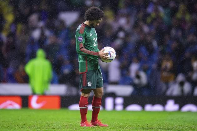 RECORD DATE NOT STATED CONCACAF NATIONS LEAGUE 2022-2023 Mexico vs Honduras CFV Cesar Huerta of Mexico during the game Mexican national team, Nationalteam (Mexico) vs Honduras, corresponding to the Quarterfinals second Leg of the Concacaf Nations League 2023-2024, at Azteca, on November 21, 2023. <br><br> Cesar Huerta de Mexico durante el partido Seleccion Nacional Mexicana (Mexico) vs Honduras, correspondiente a Cuartos de Final Vuelta de la Liga de Naciones de Concacaf 2023-2024, en el Estadio Azteca, el 21 de Noviembre de 2023. CIUDAD DE MEXICO CDMX MEXICO  Copyright: xJosexLuisxMelgarejox 20231121235316_CNL_CFV_MEX_HON_HUERTA363