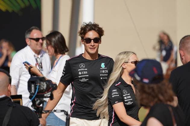 Formula 1 Etihad Airways Abu Dhabi Grand Prix 2023 23 11 2023, Yas Marina Circuit, Abu Dhabi, Formula 1 Etihad Airways Abu Dhabi Grand Prix 2023 , pictured George Russell GBR , Mercedes AMG Petronas F1 Team nordphotoxGmbHx xBratic nph00250