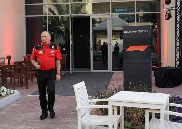 23 11 2023, Yas Marina Circuit, Abu Dhabi, Formula 1 Etihad Airways Abu Dhabi Grand Prix 2023 , in the picture Team Principal Frederic Vasseur Scuderia Ferrari Abu Dhabi Yas Marina Circuit United Arab Emirates  eu-images-506
