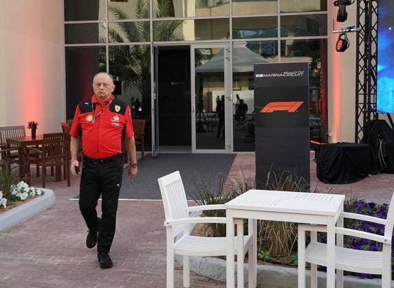 Formula 1 Etihad Airways Abu Dhabi Grand Prix 2023 23 11 2023, Yas Marina Circuit, Abu Dhabi, Formula 1 Etihad Airways Abu Dhabi Grand Prix 2023 , in the picture Team Principal Frederic Vasseur Scuderia Ferrari nordphotoxGmbHx xBratic nph00250
