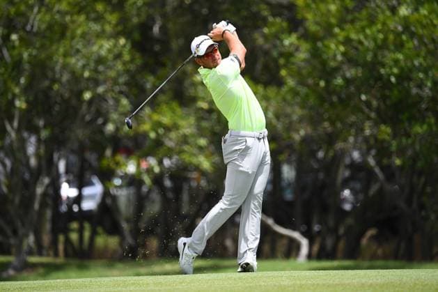 GOLF AUSTRALIAN PGA, Golf Herren Lucas Herbert plays a shot during round 2 of the 2023 Australian PGA Championship in Brisbane, Friday, November 24, 2023. ( NO ARCHIVING, EDITORIAL USE ONLY, NO USE IN BOOKS WITHOUT CONSENT BRISBANE QUEENSLAND AUSTRALIA  Copyright: xJONOxSEARLEx 20231124001869013989