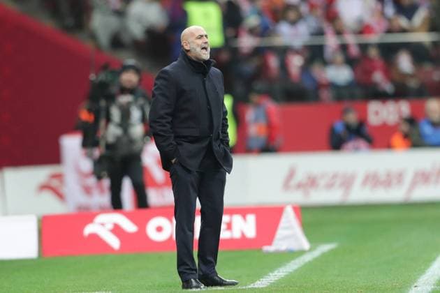November 21, 2023, Warsaw, Poland: Coach Michal Probierz of Poland seen during the Friendly match between Poland and Latvia at PEG Narodowy. Final score; Poland 2:0 Latvia. Warsaw Poland - ZUMAs197 20231121_aab_s197_019 Copyright: xGrzegorzxWajdax