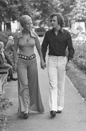 München 08.08.1973 Brigitte + Franz Beckenbauer *** Munich 08 08 1973 Brigitte Franz Beckenbauer