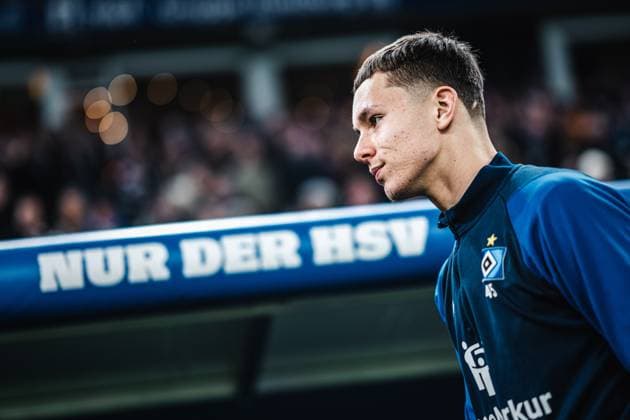 Soccer Men Season 2023 2024 2 Soccer Bundesliga 14 Matchday Hamburger SV vs Eintracht Braunschweig 24 11 2023 Otto Emerson Stange 49, HSV before the match Hamburg Volksparkstadion Hamburg Germany