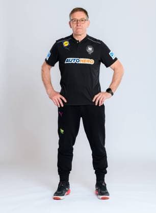 Munich, Germany October 29, 2023 Handball DHB Maenner photo shoot coach Alfred Gislason Germany Munich Bavaria Germany