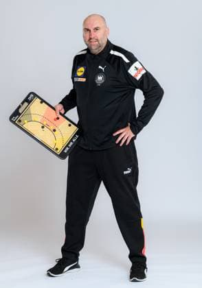 Munich, Germany October 29, 2023 Handball DHB Maenner Photo Shoot Co Coach Erik Wudtke Germany Munich Bavaria Germany