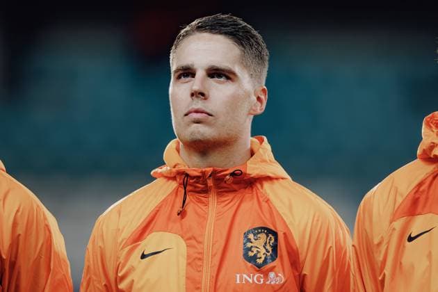 Joey Veerman during UEFA EURO, EM, Europameisterschaft,Fussball 2024 qualifying game between national teams of Gibraltar and Netherlands, Estadio Algarve, Loule, Faro, Portugal. (Maciej Rogowski) Faro Estadio Algarve Portugal Copyright: xMaciejxRogowskix gib-ned-21-11-2023-068
