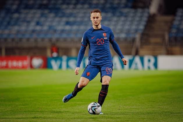 Teun Koopmeiners during UEFA EURO, EM, Europameisterschaft,Fussball 2024 qualifying game between national teams of Gibraltar and Netherlands, Estadio Algarve, Loule, Faro, Portugal. (Maciej Rogowski) Faro Estadio Algarve Portugal Copyright: xMaciejxRogowskix gib-ned-21-11-2023-088