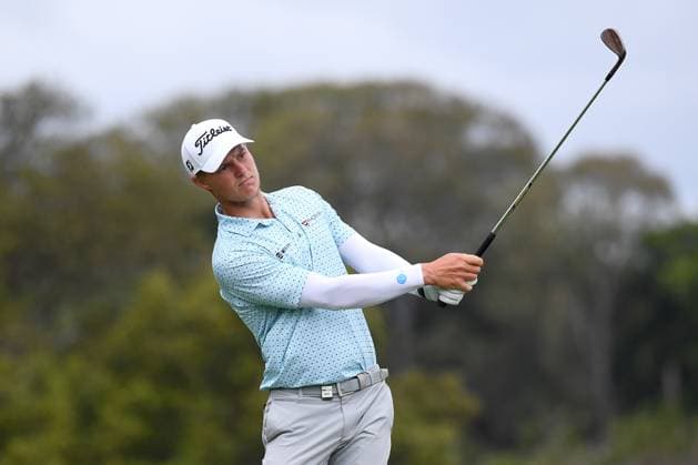 GOLF AUSTRALIAN PGA, Golf Herren Cameron John plays a shot during round 3 of the 2023 Australian PGA Championship in Brisbane, Saturday, November 25, 2023. ( NO ARCHIVING, EDITORIAL USE ONLY, NO USE IN BOOKS WITHOUT CONSENT BRISBANE QUEENSLAND AUSTRALIA  Copyright: xJONOxSEARLEx 20231125001869447839