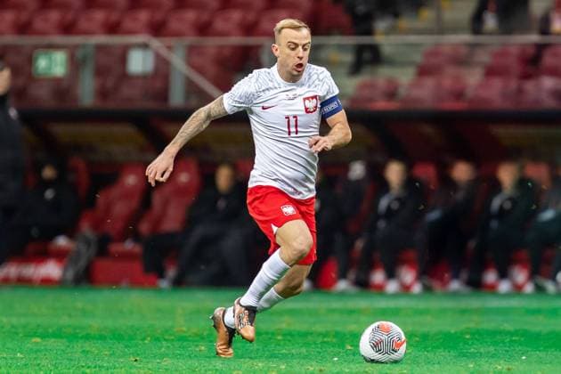 November 21, 2023, Warsaw, Poland: Kamil Grosicki of Poland seen in action during the friendly match between Poland and Latvia at PGE Narodowy Stadium. .Final score; Poland 2:0 Latvia. Warsaw Poland - ZUMAs197 20231121_aaa_s197_368 Copyright: xMikolajxBarbanellx