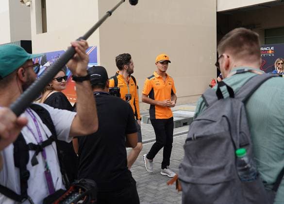 25 11 2023, Yas Marina Circuit, Abu Dhabi, Formula 1 Etihad Airways Abu Dhabi Grand Prix 2023 , pictured Lando Norris GBR , McLaren F1 Team Abu Dhabi Yas Marina Circuit United Arab Emirates  eu-images-506