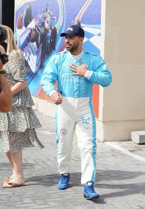 25 11 2023, Yas Marina Circuit, Abu Dhabi, Formula 1 Etihad Airways Abu Dhabi Grand Prix 2023 , pictured Argentinian footballer Sergio Leonel Kun Agüero del Castillo in the paddock of Abu Dhabi Abu Dhabi Yas Marina Circuit United Arab Emirates  eu-images-506