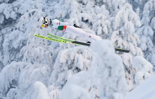Bilder des Jahres 2023, Sport 11 November Sport Themen der Woche KW47 NORDIC SKIING - FIS WC Ruka, Nordic Opening KUUSAMO,FINLAND,25.NOV.23 - NORDIC SKIING, NORDIC COMBINED, Ski jumping, Skispringen, Ski, nordisch - FIS World Cup, Nordic Opening, large hill, men. Image shows Florian Kolb (AUT).  GEPAxpictures xHaraldxSteiner