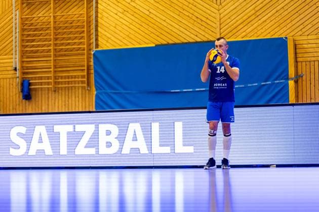 25 11 2023, GER, 2 BL Maenner Sued, Volleyball,Saison 2023 2024, Blue Volleys Gotha vs TV Buehl Gorski, Tomasz Blue Volleys Gotha 99867 Gotha Ernestiner Halle Thüringen Germany