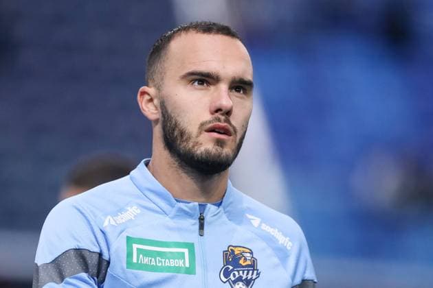Zenit St. Petersburg V Sochi - Russian Premier League Vanja Drkusic of Sochi looks on during the warm-up ahead of the Russian Premier League match between FC Zenit Saint Petersburg and PFC Sochi on November 25, 2023 at Gazprom Arena in Saint Petersburg, Russia. Saint Petersburg Russia  Copyright: xMikexKireevx originalFilename:kireev-zenitstp231125_np650.jpg