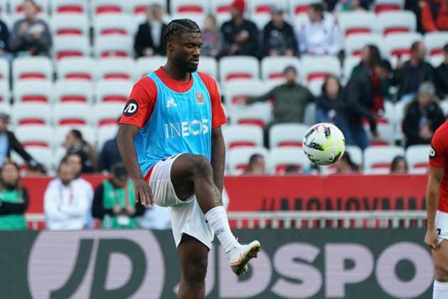 Terem Moffi (OGC Nice) FOOTBALL : OGC Nice vs Toulouse FC - Ligue 1 Uber Eats - Nice - 26 11 2023 NorbertScanella Panoramic 