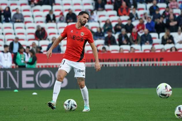 Morgan Sanson (OGC Nice) FOOTBALL : OGC Nice vs Toulouse FC - Ligue 1 Uber Eats - Nice - 26 11 2023 NorbertScanella Panoramic 