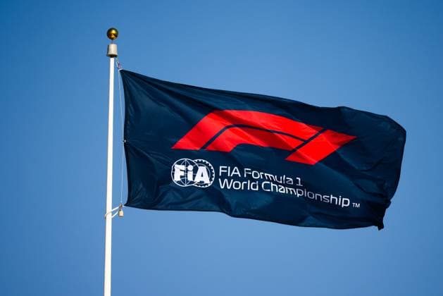 November 26, 2023, Abu Dhabi, United Arab Emirates: F1 flag is seen ahead of Formula 1 Abu Dhabi Grand Prix at Yas Marina Circuit on November 26, 2023 in Abu Dhabi, United Arab Emirates. Abu Dhabi United Arab Emirates - ZUMAz156 0368014409st Copyright: xBeataxZawrzelx