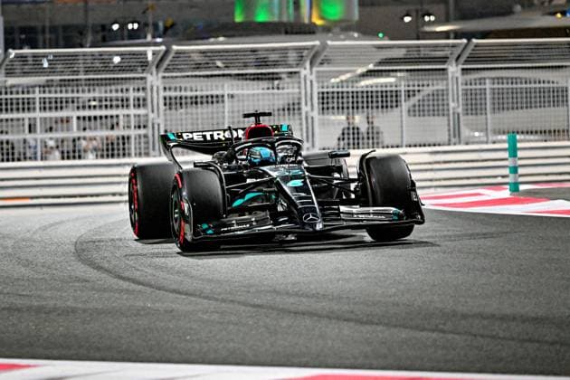 Formula 1 GP Abu Dhabi Saturday 25 11 2023 George Russell GBR Mercedes AMG F1 Team Formula 1 GP Abu Dhabi Saturday 25 11 2023 Copyright: xBEAUTIFULxSPORTS Erlhofx