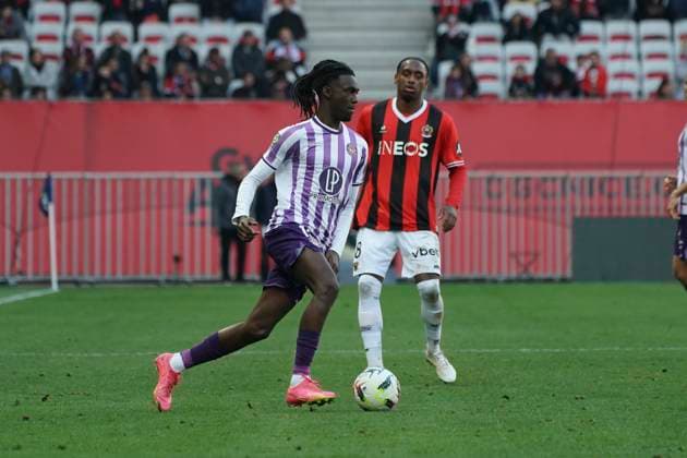 Ibrahim Cissoko (Toulouse FC) FOOTBALL : OGC Nice vs Toulouse FC - Ligue 1 Uber Eats - Nice - 26 11 2023 NorbertScanella Panoramic 