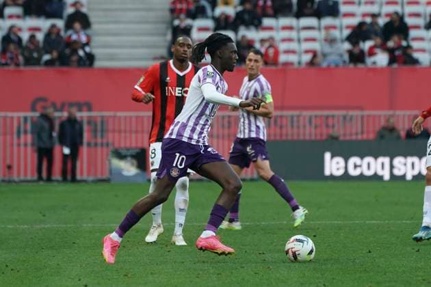 Ibrahim Cissoko (Toulouse FC) FOOTBALL : OGC Nice vs Toulouse FC - Ligue 1 Uber Eats - Nice - 26 11 2023 NorbertScanella Panoramic 