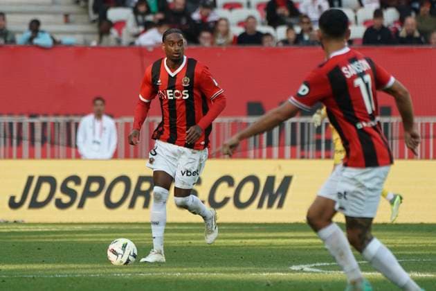 Pablo Rosario (OGC Nice) FOOTBALL : OGC Nice vs Toulouse FC - Ligue 1 Uber Eats - Nice - 26 11 2023 NorbertScanella Panoramic 