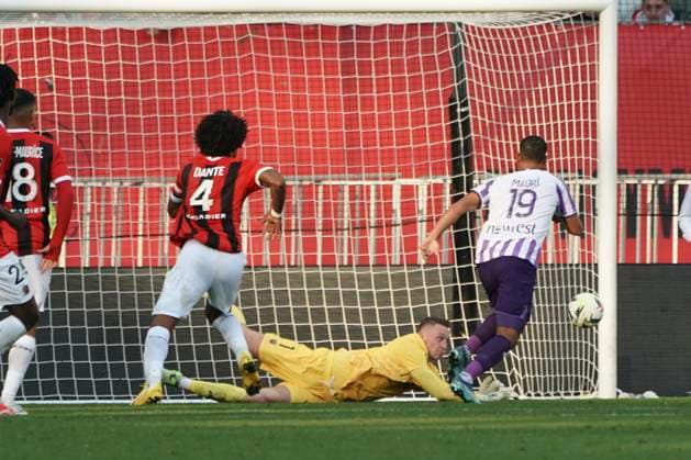 Marcin Bulka (OGC Nice) FOOTBALL : OGC Nice vs Toulouse FC - Ligue 1 Uber Eats - Nice - 26 11 2023 NorbertScanella Panoramic 