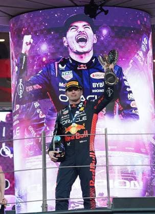 Formula 1 Etihad Airways Abu Dhabi Grand Prix 2023 26 11 2023, Yas Marina Circuit, Abu Dhabi, Formula 1 Etihad Airways Abu Dhabi Grand Prix 2023 , in the picture winner Max Verstappen NLD , Oracle Red Bull Racing nordphotoxGmbHx xBratic nph00250