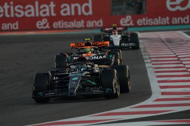 Formula 1 Etihad Airways Abu Dhabi Grand Prix 2023 26 11 2023, Yas Marina Circuit, Abu Dhabi, Formula 1 Etihad Airways Abu Dhabi Grand Prix 2023 , pictured George Russell GBR , Mercedes AMG Petronas F1 Team nordphotoxGmbHx xBratic nph00250