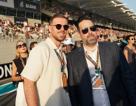 Formula 1 Etihad Airways Abu Dhabi Grand Prix 2023 26 11 2023, Yas Marina Circuit, Abu Dhabi, Formula 1 Etihad Airways Abu Dhabi Grand Prix 2023 , pictured British footballer Jordan Henderson Al Ettifaq FC nordphotoxGmbHx xBratic nph00250