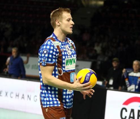 Norbert ENGEMANN Herrsching , He Volleyballl, Bundesliga 2023 24, WWK Volleys Herrsching vs SWD powervolleys Dueren, 26 11 23, Munich, BMW Park, Copyright: WolfgangxFehrmann