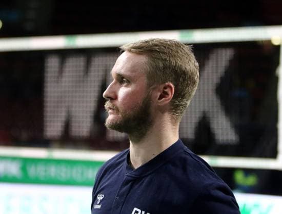 Matti ALATALO Dueren , He Volleyballl, Bundesliga 2023 24, WWK Volleys Herrsching vs SWD powervolleys Dueren, 26 11 23, Munich, BMW Park, Copyright: WolfgangxFehrmann