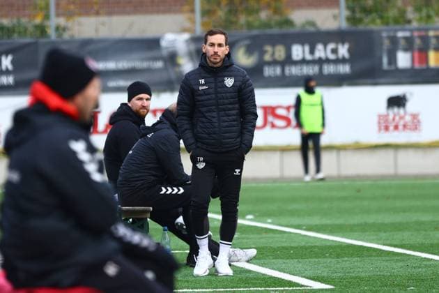 Soccer I Men I Season 2023 2024 I Regionalliga Nord I 18 Matchday I FC Teutonia 05 SC Weiche Flensburg 08 I 26 11 2023 Dominik Glawogger FC Teutonia 05 Ottensen Hamburg Stadion Hoheluft Schleswig Holstein Germany Copyright: xLobeca RHx