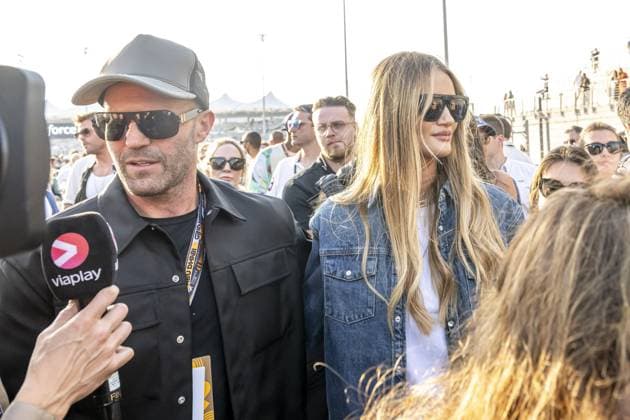 Abu Dhabi - 26-11-2023, Yas Marina Circuit, Jason Statham at the Formula 1 UAE Grand Prix 2023 Sunday Formula 1 UAE Grand Prix 2023 Sunday  x23303366x Copyright: