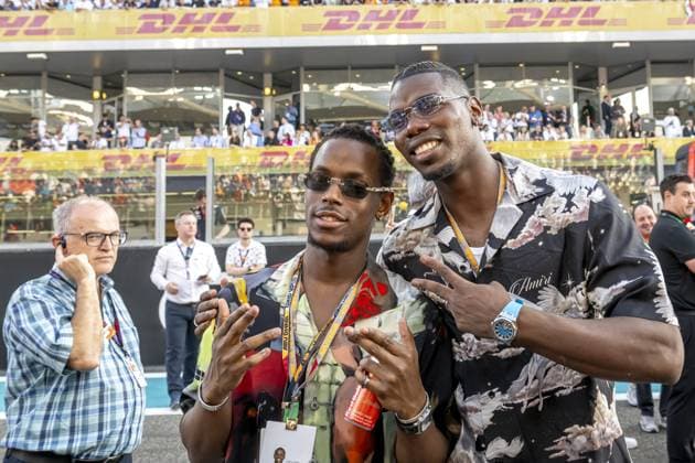 Abu Dhabi - 26-11-2023, Yas Marina Circuit, Paul Pogba at the Formula 1 UAE Grand Prix 2023 Sunday Formula 1 UAE Grand Prix 2023 Sunday  x23303411x Copyright: