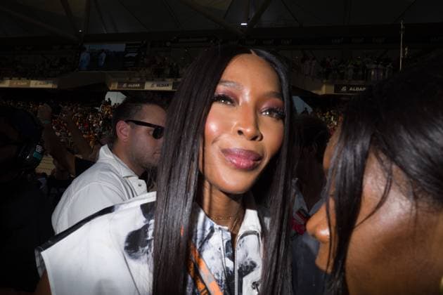 November 26, 2023, Abu Dhabi, United Arab Emirates: Supermodel NAOMI CAMPBELL on the starting grid in the Formula 1 Abu Dhabi Grand Prix at the Yas Marina Bay Circuit in the final race of the 2023 Formula 1 season. F1 2023: Abu Dhabi Grand Prix: Race Day  - ZUMAb177 0368125249st Copyright: xTaidghxBarronx