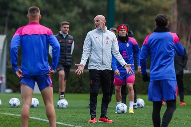 Football, CL, AC Milan training