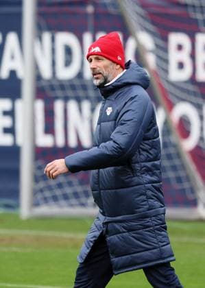 RB Leipzig training Champions League Leipzig, 27 11 2023, RB training center, UEFA Champions League , RB Leipzig final training the day before Manchester City vs RBL , In the picture coach Marco Rose RB Leipzig , Picture Point