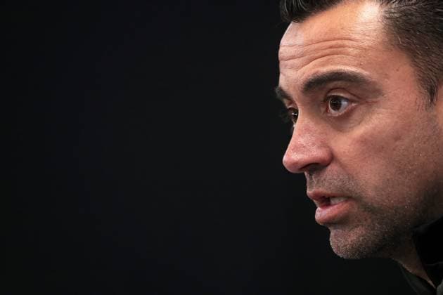 Xavi press conference, PK, Pressekonferenz before the Champions League match against FC Porto Xavi Hernandez is speaking during the press conference prior to the UEFA Champions League match against Real Madrid in Barcelona, Spain, on November 27, 2023. Barcelona Barcelona Spain  Copyright: xUrbanandsportx originalFilename:urbanandsport-xavipres231127_npblN.jpg
