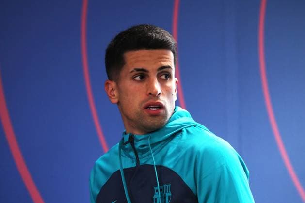 Xavi press conference, PK, Pressekonferenz before the Champions League match against FC Porto Joao Cancelo is speaking at the press conference before the UEFA Champions League match against Real Madrid in Barcelona, Spain, on November 27, 2023. Barcelona Barcelona Spain  Copyright: xUrbanandsportx originalFilename:urbanandsport-xavipres231127_npMX1.jpg