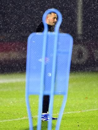 ROTTERDAM - Feyenoord goalkeeper Justin Bijlow during the MD-1 training session prior to the UEFA Champions League match against Atletico Madrid at training complex 1908 on November 27, 2023 in Rotterdam, Netherlands. ANP OLAF KRAAK UEFA Champions League 2023 24 2023 2024 xVIxANPxSportx xxANPxIVx 484885280 originalFilename: 484885280.jpg